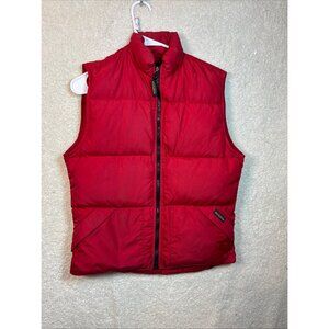 Woolrich Mens Red Puffer Vest Size M